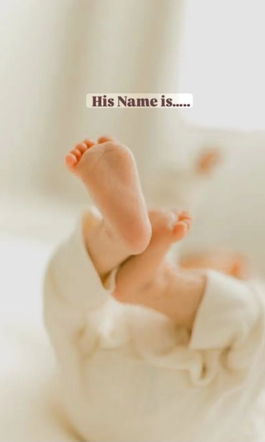 Nine months of duas, one tiny miracle.. And a name we can't wait to share